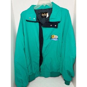 Auburn Sportswear Windbreaker Jacket Plantation Logo Teal Green XL
